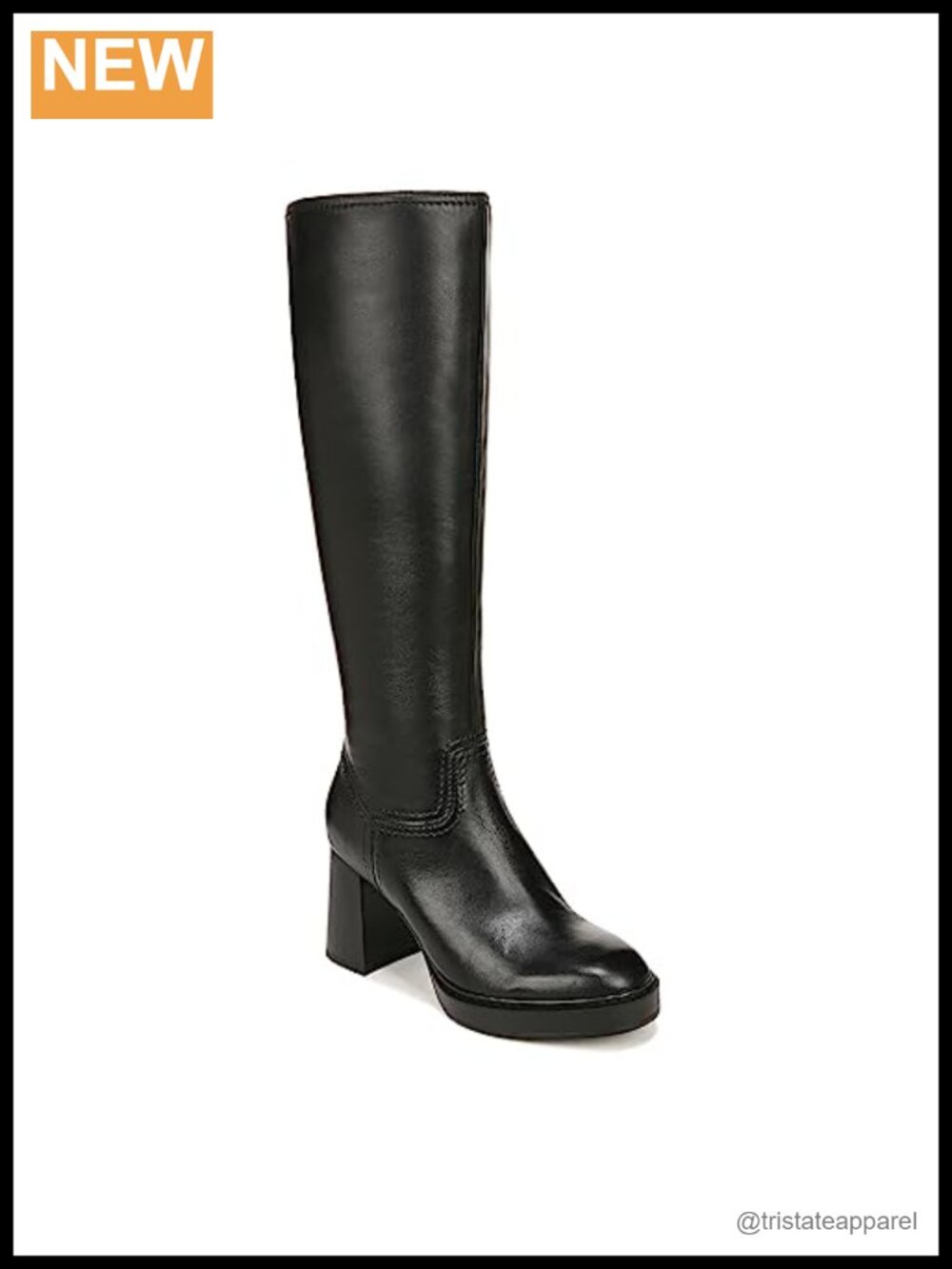Naturalizer Women's Ona Knee High Platform Wide Calf Boots Leather Suede